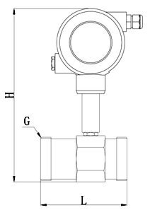 渦輪流量計(jì)產(chǎn)品外形尺寸